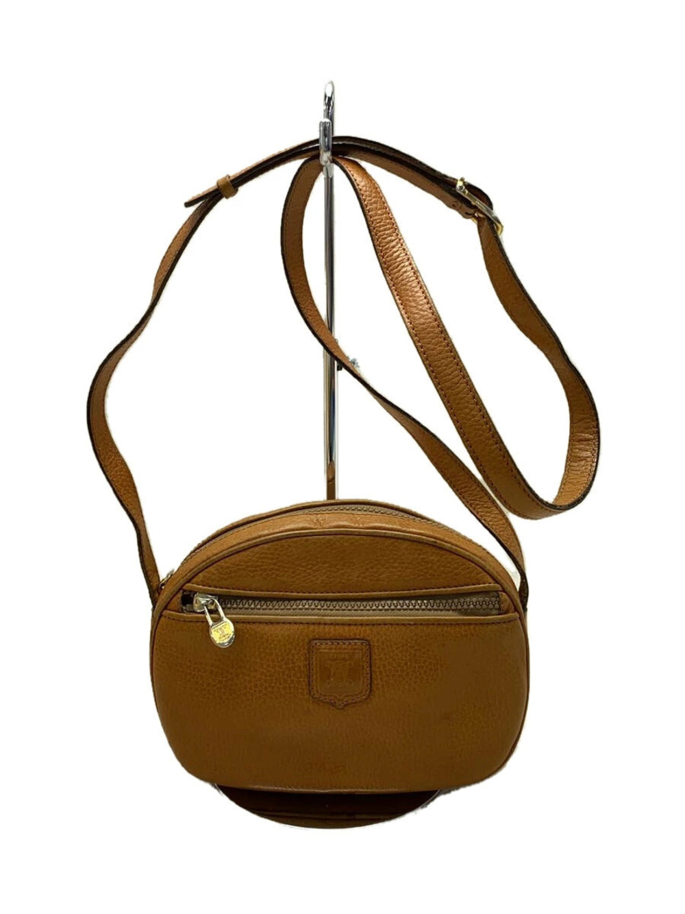 Celine Shoulder Bag Leather Camel Brown All over